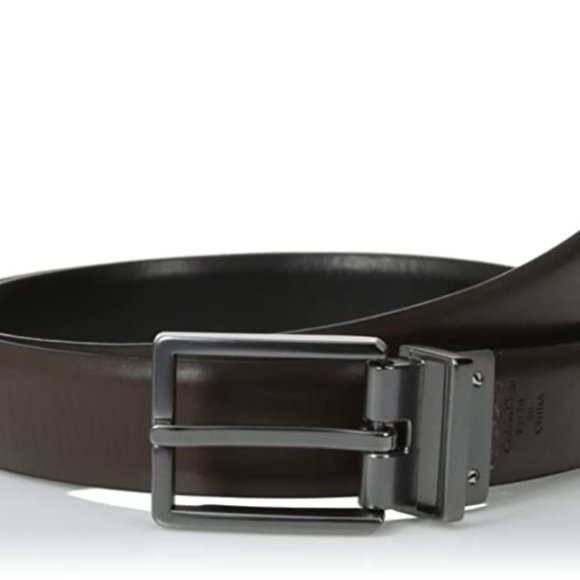 Men's smooth leather double side belt - Picture 2 of 2